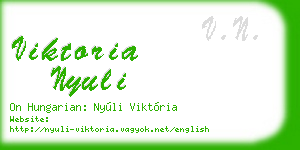 viktoria nyuli business card