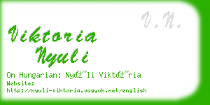 viktoria nyuli business card